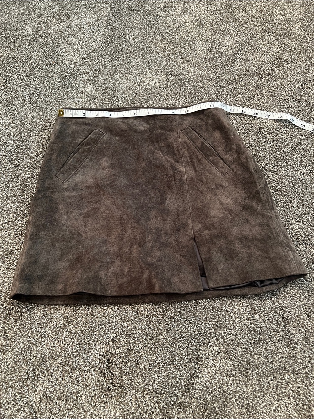 BlankNYC Gray Suede Mini Skirt With Slit - Picture 6 of 8